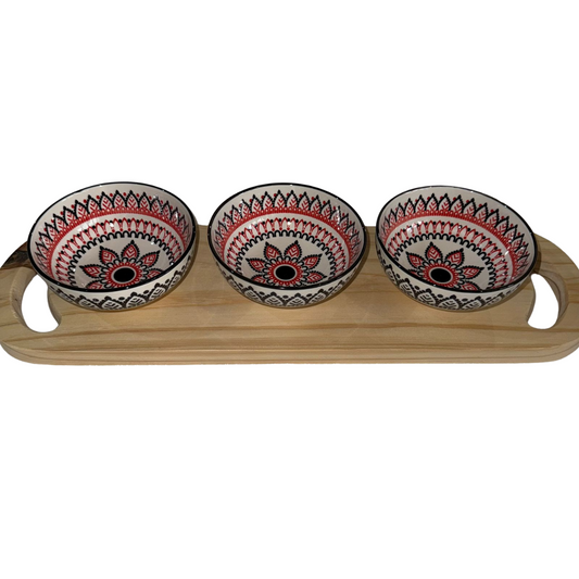 Platter Board - Red & Black