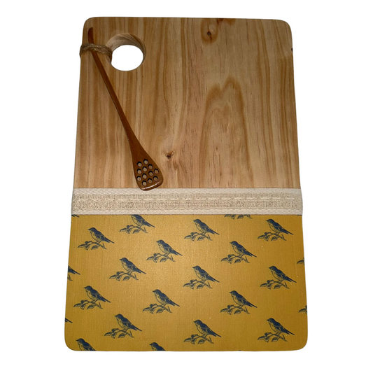 Snack Platter Board with Honey Spoon