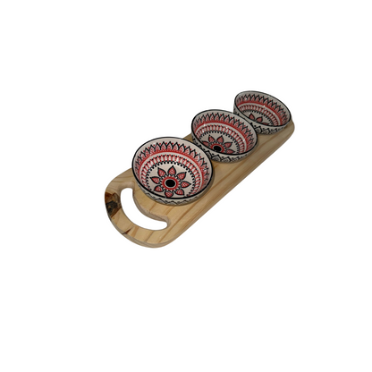 Platter Board - Red & Black