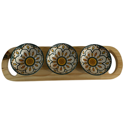 Platter Board - Green & Orange