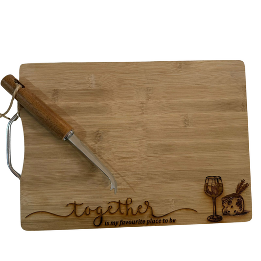 Engraved Bamboo Serving - Together
